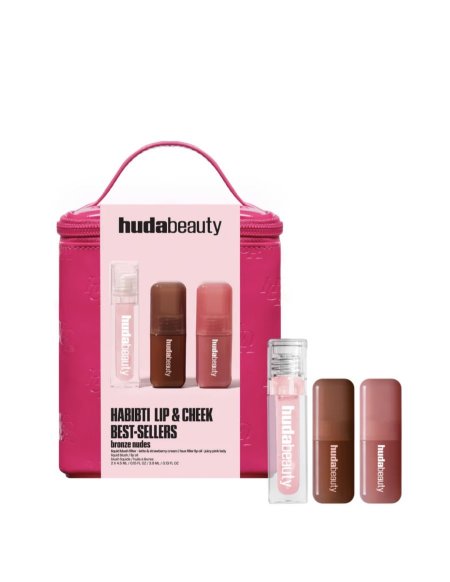 Habibti lip and cheek best sellers kit 2026 huda beauty