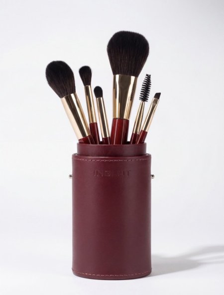 Inglot Brush Tube Makeup Set BURGUNDY