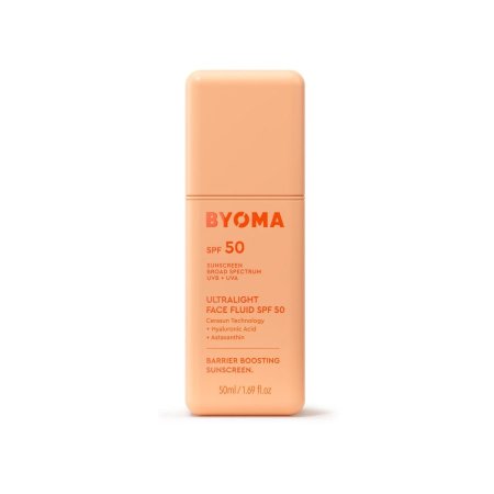 byoma ultralight face fluid spf50 sunscreen