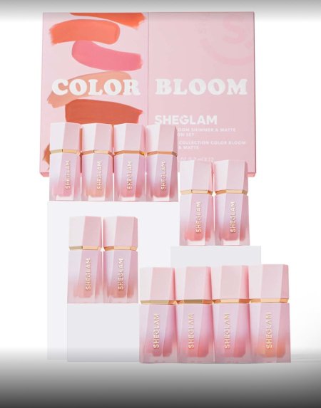 SHEGLAM Color bloom shimmer and matte collection cream blush set